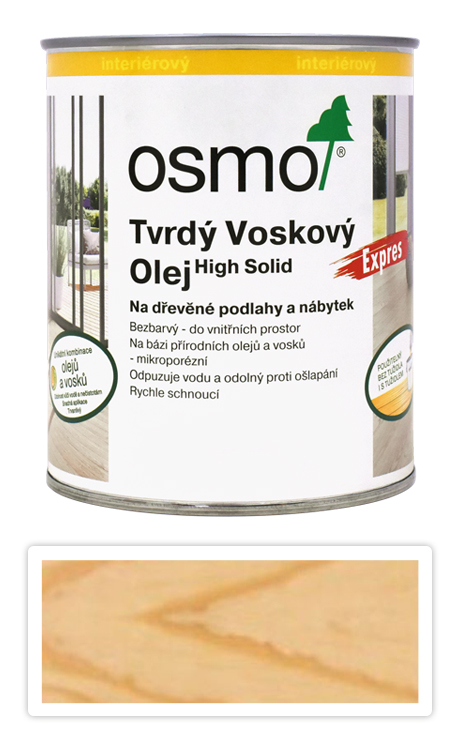 OSMO Tvrdý voskový olej EXPRES 0.75 l Mat 3362