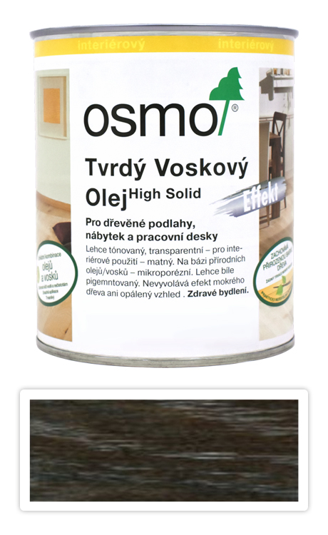 OSMO Tvrdý voskový olej Efekt pro interiéry 0.75 l Stříbrný 3091