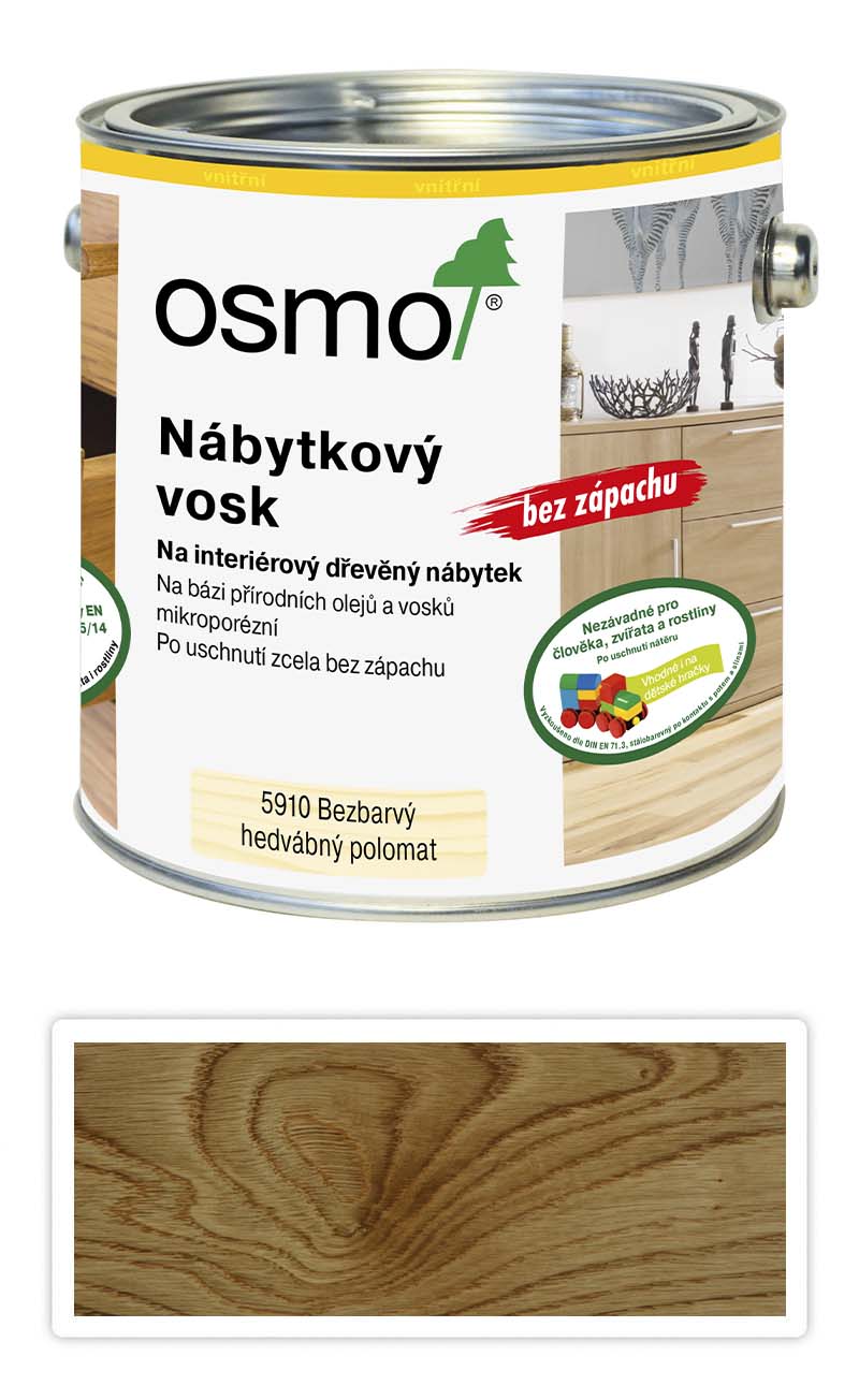 OSMO Vosk na dřevěný nábytek 0.125 l Bezbarvý 5910