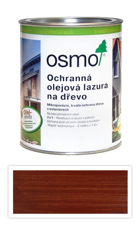 Ochranná olejová lazura OSMO 0.75l Mahagon