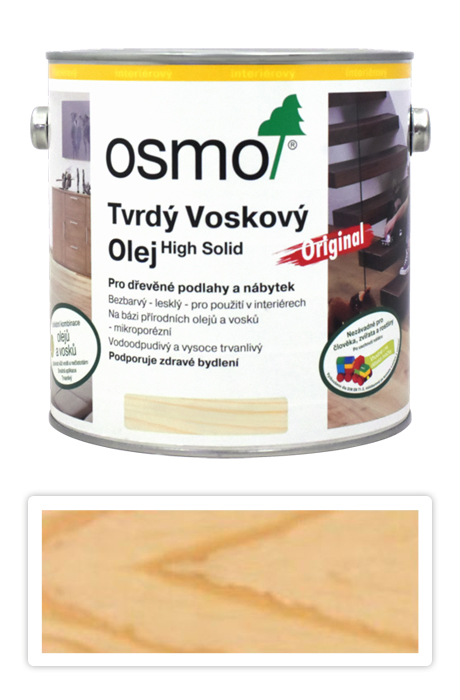 Osmo 3032 Original tvrdý voskový olej polomat 2