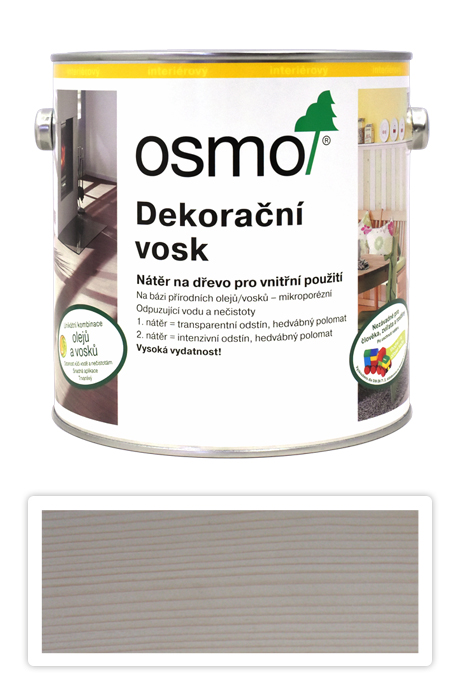 Osmo Dekorační vosk transparentní 2.5l Bílý