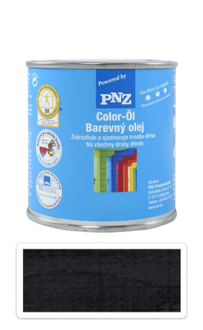 PNZ Barevný olej 0.25 l Grafitově černý