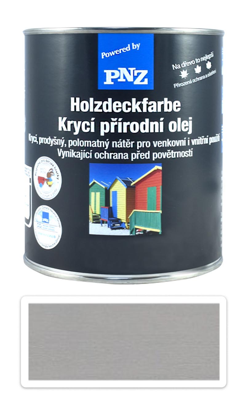 PNZ Krycí přírodní olej 0.75 l Křemenně šedá