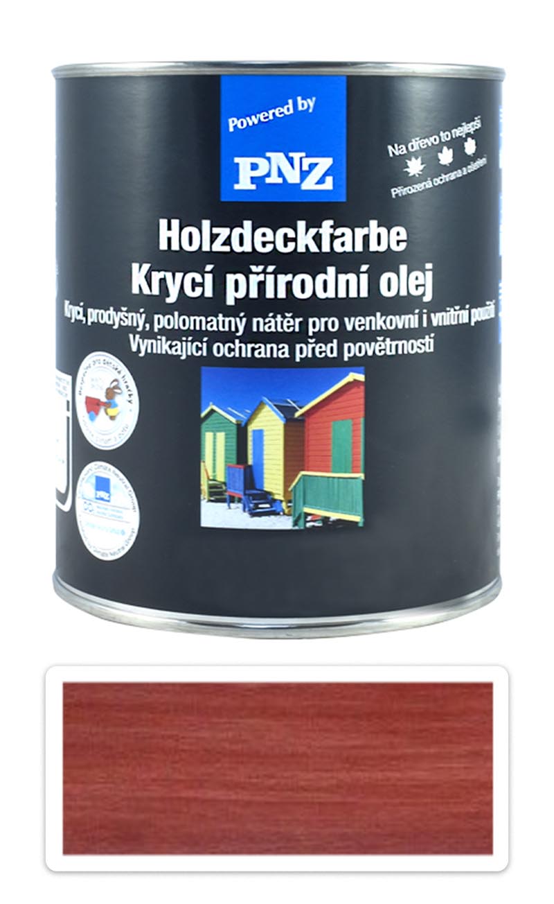 PNZ Krycí přírodní olej 0.75 l Nordicky červená