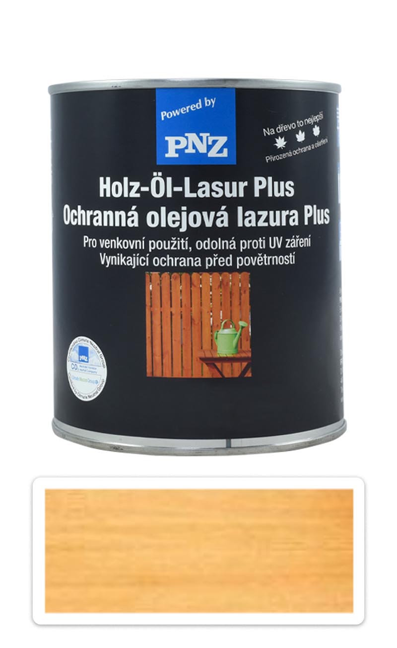 PNZ Ochranná olejová lazura Plus 0.75 l Borovice