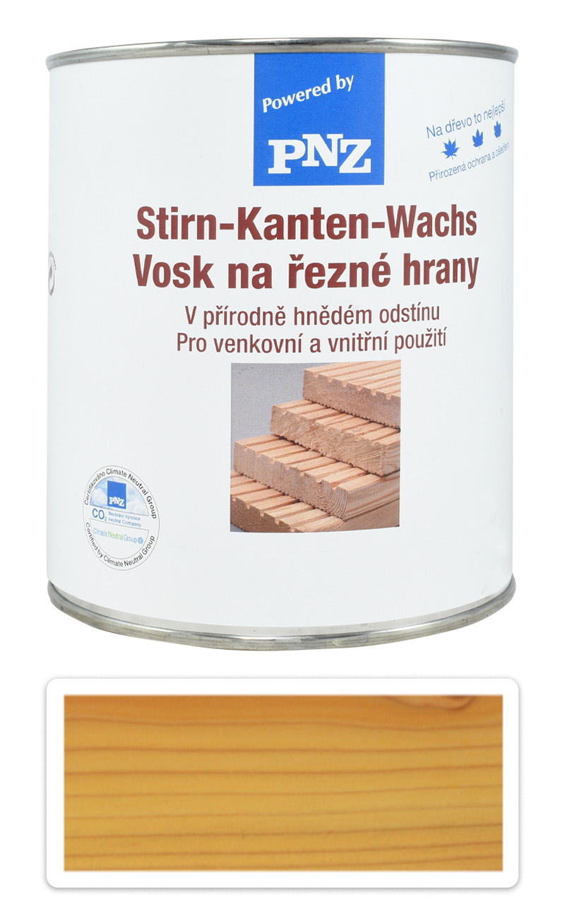 PNZ Vosk na řezné hrany tuhý 0.75 l Přírodně hnědá