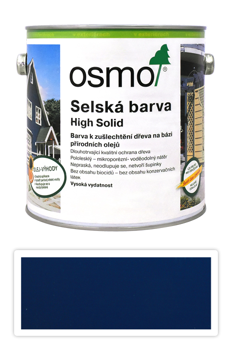 Selská barva OSMO 2.5l Královská modř 2506