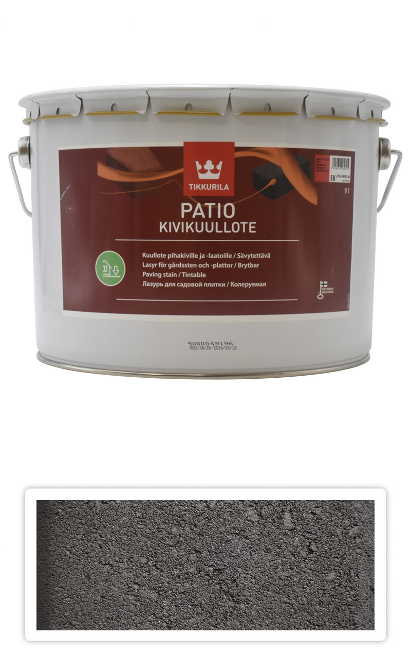 TIKKURILA Patio Kivikuullote - vodou ředitelné mořidlo na zámkovou dlažbu 9 l TVT EK03