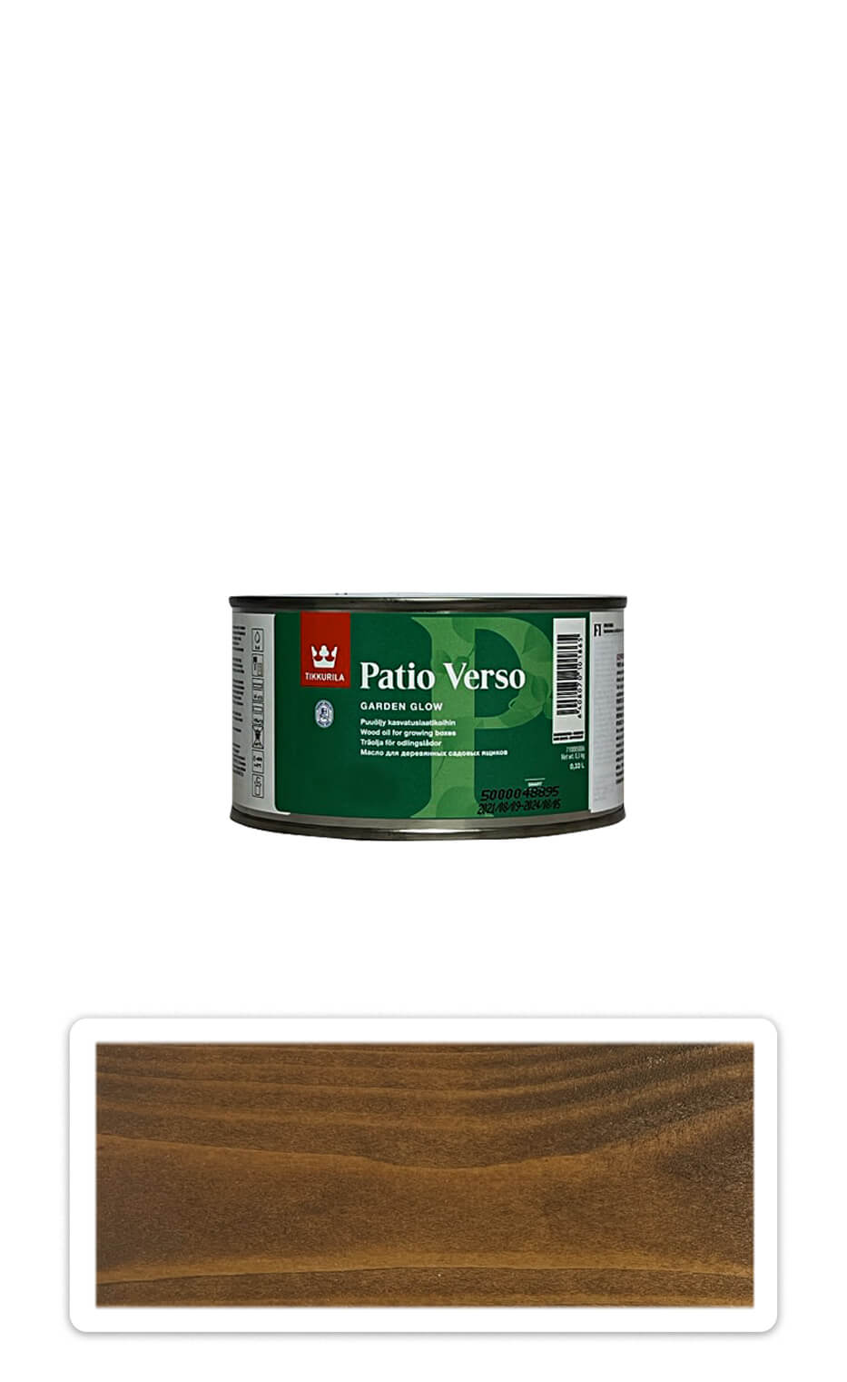 TIKKURILA Patio Verso - olej na vyvýšené záhony 0.33 l Hnědý