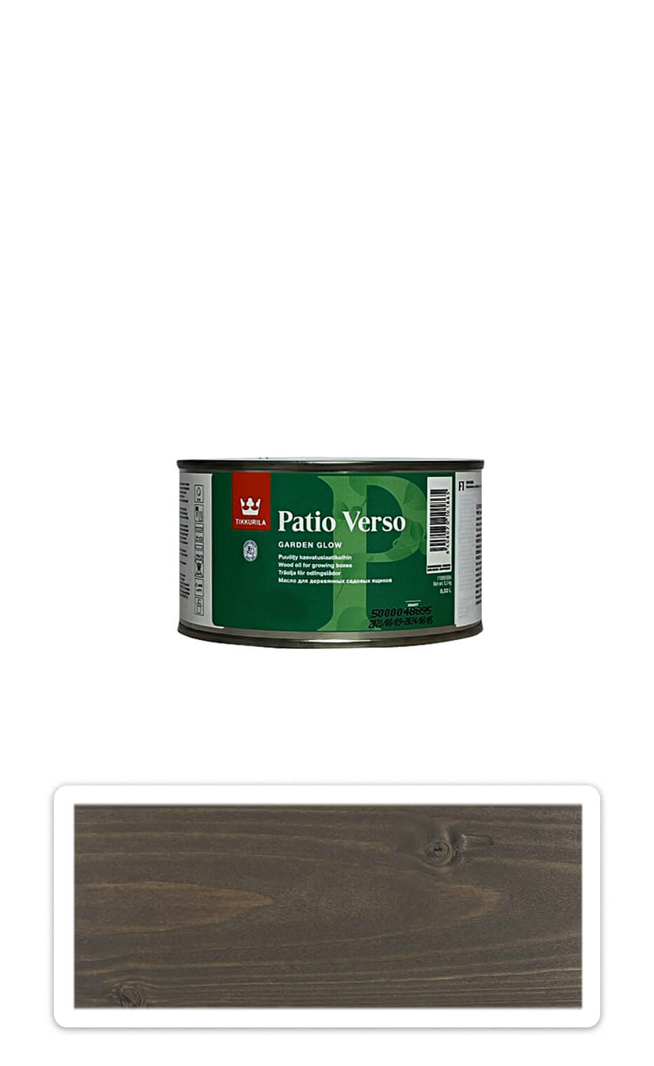 TIKKURILA Patio Verso - olej na vyvýšené záhony 0.33 l Šedý