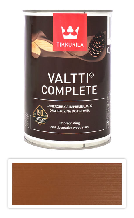 TIKKURILA Valtti Complete - matná tenkovrstvá lazura s ochranou proti UV záření 0.9 l Vahvero 5053