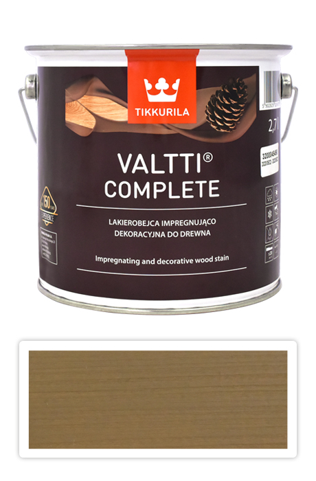 TIKKURILA Valtti Complete - matná tenkovrstvá lazura s ochranou proti UV záření 2.7 l Heinä 5064