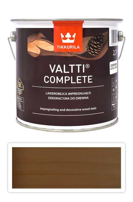 TIKKURILA Valtti Complete - matná tenkovrstvá lazura s ochranou proti UV záření 2.7 l Ruoko 5070