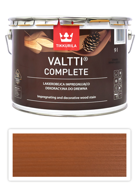 TIKKURILA Valtti Complete - matná tenkovrstvá lazura s ochranou proti UV záření 9 l Kantarelli 5054