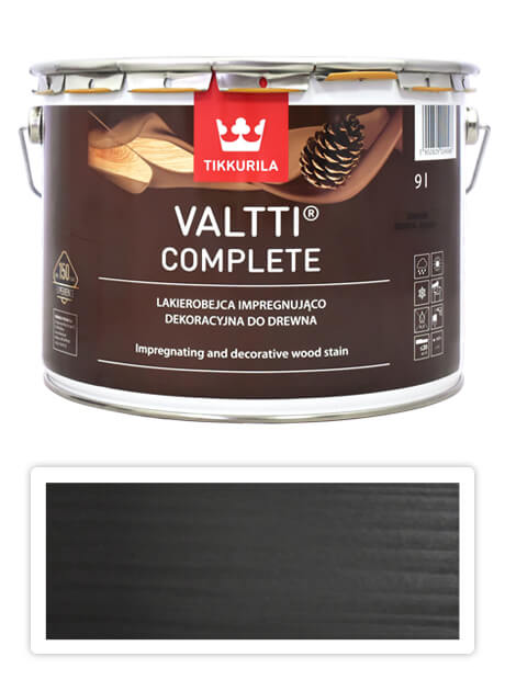 TIKKURILA Valtti Complete - matná tenkovrstvá lazura s ochranou proti UV záření 9 l Turve 5088