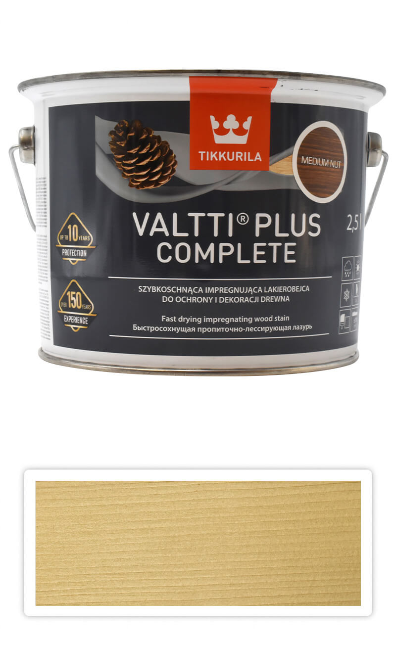 TIKKURILA Valtti Plus Complete - matná tenkovrstvá lazura 2.5 l Borovice