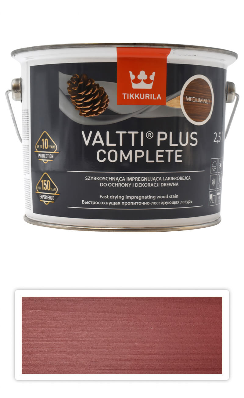 TIKKURILA Valtti Plus Complete - matná tenkovrstvá lazura 2.5 l Třešeň