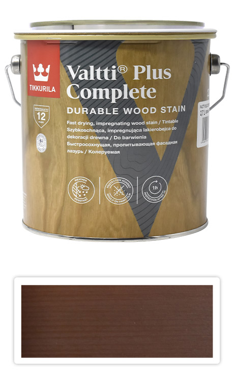 TIKKURILA Valtti Plus Complete - matná tenkovrstvá lazura 2.7 l Tatti 5071