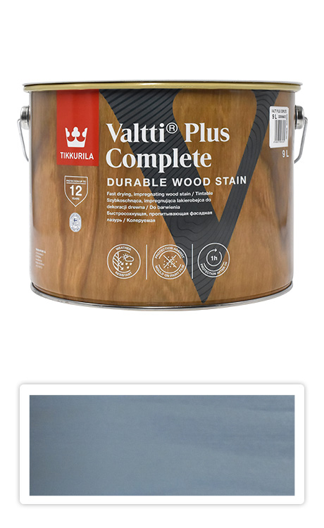 TIKKURILA Valtti Plus Complete - matná tenkovrstvá lazura 9 l Kajo 5084