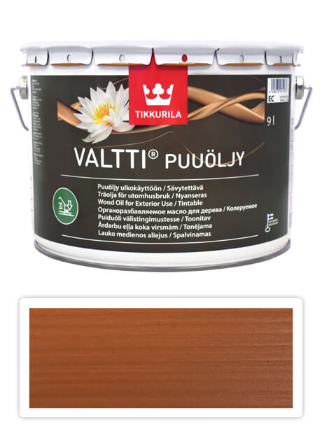 TIKKURILA Valtti wood oil - olej na terasy a nábytek 9 l Kantarelli 5054