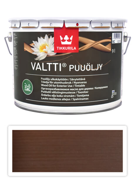 TIKKURILA Valtti wood oil - olej na terasy a nábytek 9 l Tatti 5071