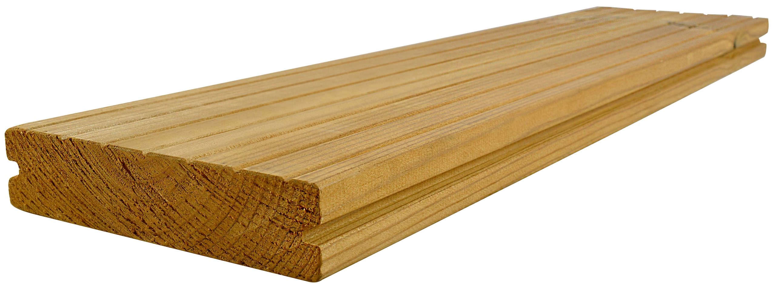 Terasová prkna 26x117x3000 LunaDeack2 ThermoWood® borovice - povrch hrubá drážka