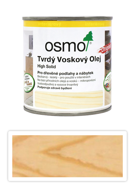 Tvrdý voskový olej OSMO 0.375l Original Lesklý 3011