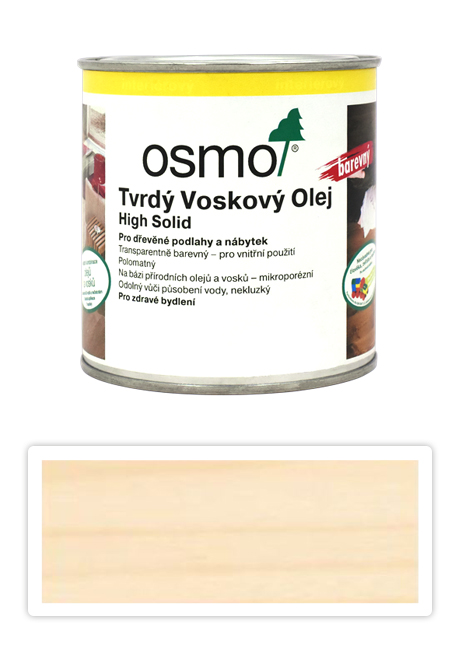 Tvrdý voskový olej OSMO barevný 0.375l Bílý 3040