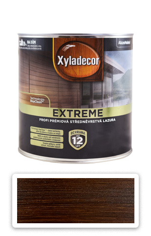 XYLADECOR Extreme - prémiová olejová lazura na dřevo 2.5 l Palisandr