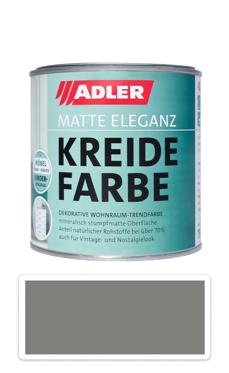 ADLER Kreidefarbe - univerzální vodou ředitelná křídová barva do interiéru 0.75 l Steinadler