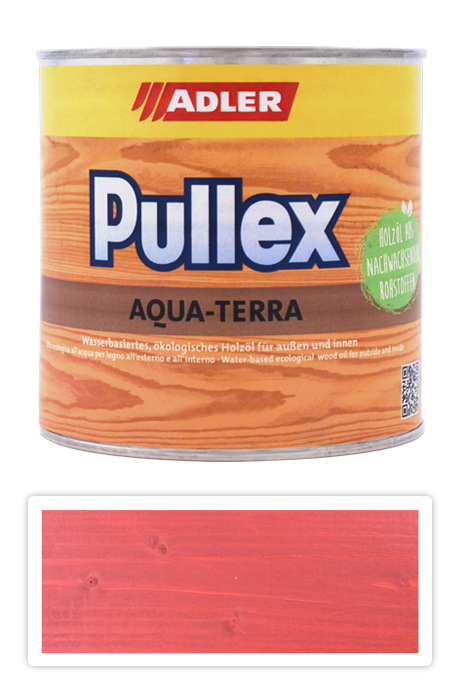 ADLER Pullex Aqua Terra - ekologický olej 0.75 l Červená RAL 3000