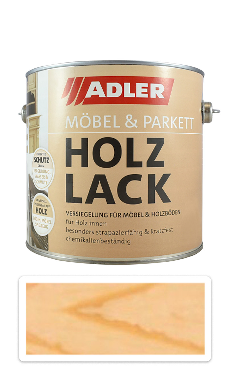 ADLER Holzlack - vodou ředitelný lak 2.5 l Matný