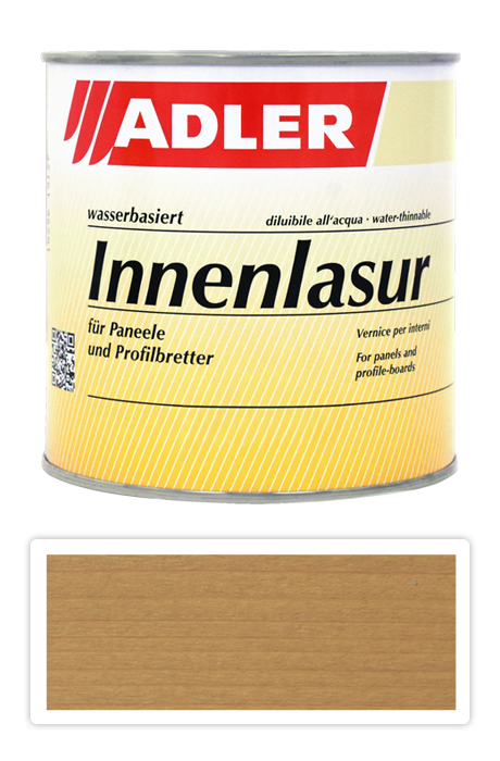 ADLER Innenlasur UV 100 - přírodní lazura na dřevo pro interiéry 0.75 l Uhura ST 04/3