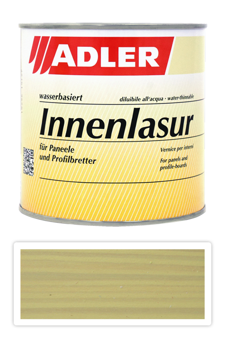 ADLER Innenlasur - vodou ředitelná lazura na dřevo pro interiéry 0.75 l Limone LW 15/1