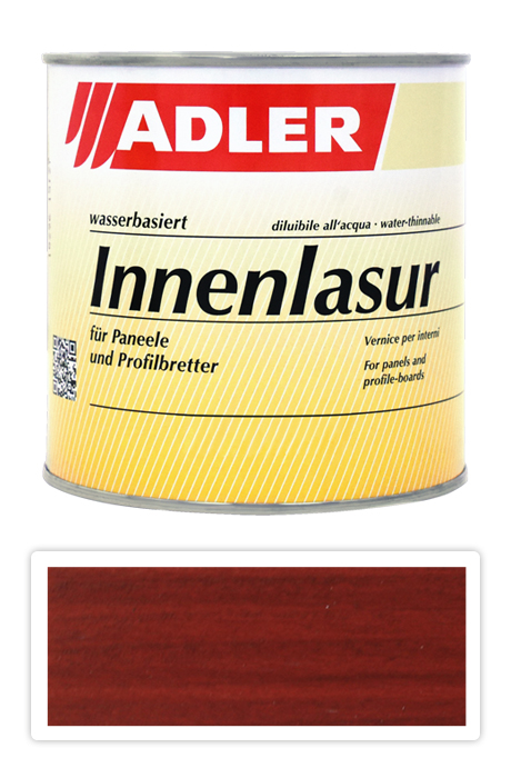 ADLER Innenlasur - vodou ředitelná lazura na dřevo pro interiéry 0.75 l Rubin LW 15/5