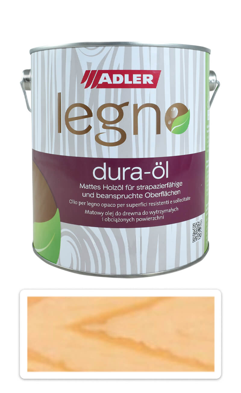 ADLER Legno Dura-Öl - rychleschnoucí olej pro namáhané plochy v interiéru 2.5 l Bezbarvý