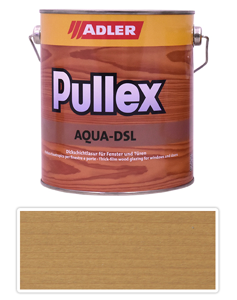 ADLER Pullex Aqua DSL - vodou ředitelná lazura na dřevo 2.5 l Uhura ST 04/3