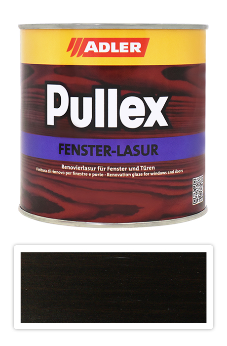 ADLER Pullex Fenster Lasur - renovační lazura na okna a dveře 0.75 l Eben LW 02/5