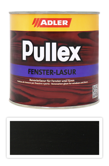 ADLER Pullex Fenster Lasur - renovační lazura na okna a dveře 0.75 l Kohle LW 06/5