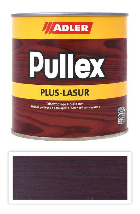 ADLER Pullex Plus Lasur - lazura na ochranu dřeva v exteriéru 0.75 l Afzelia 50422