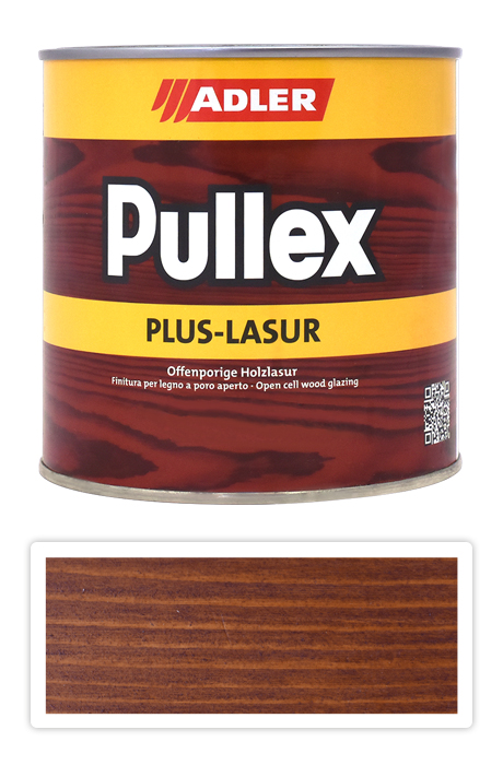 ADLER Pullex Plus Lasur - lazura na ochranu dřeva v exteriéru 0.75 l Kaštan 50420