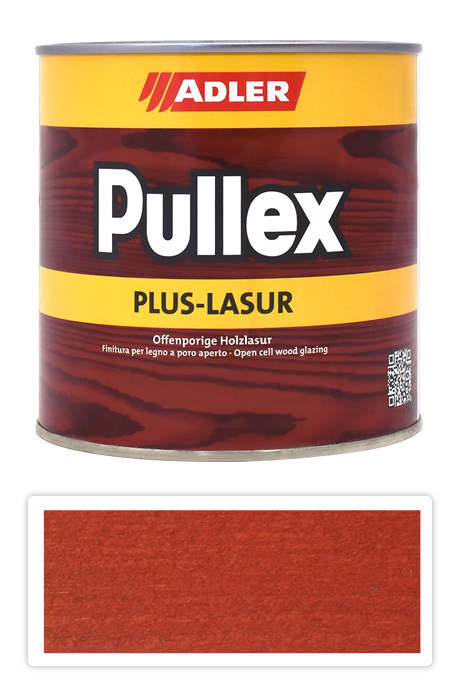 ADLER Pullex Plus Lasur - lazura na ochranu dřeva v exteriéru 0.75 l Rote Grutze ST 03/2