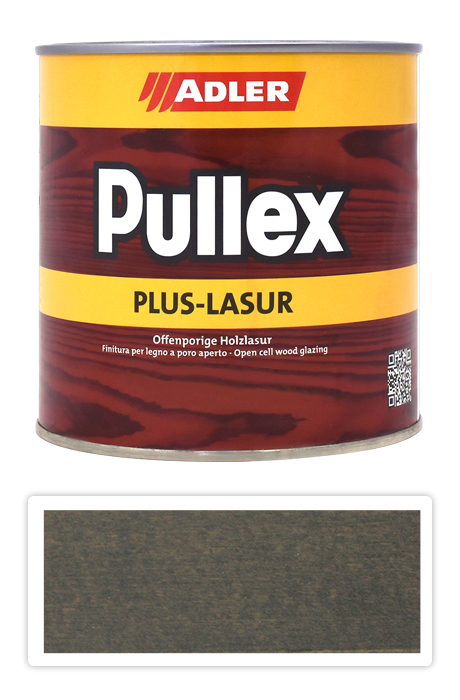 ADLER Pullex Plus Lasur - lazura na ochranu dřeva v exteriéru 0.75 l Silberrucken ST 05/4