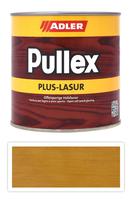 ADLER Pullex Plus Lasur - lazura na ochranu dřeva v exteriéru 0.75 l Vrba 50316