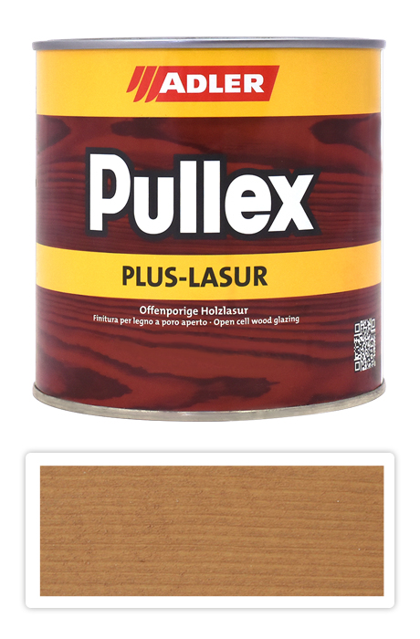 ADLER Pullex Plus Lasur - lazura na ochranu dřeva v exteriéru 0.75 l Wustenfuchs ST 06/4