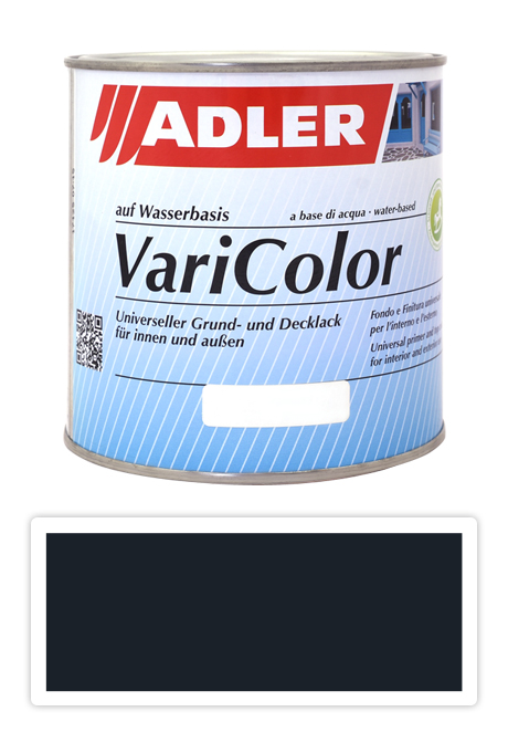 ADLER Varicolor - vodou ředitelná krycí barva univerzál 0.75 l Schwarzgrau / Černošedá RAL 7021