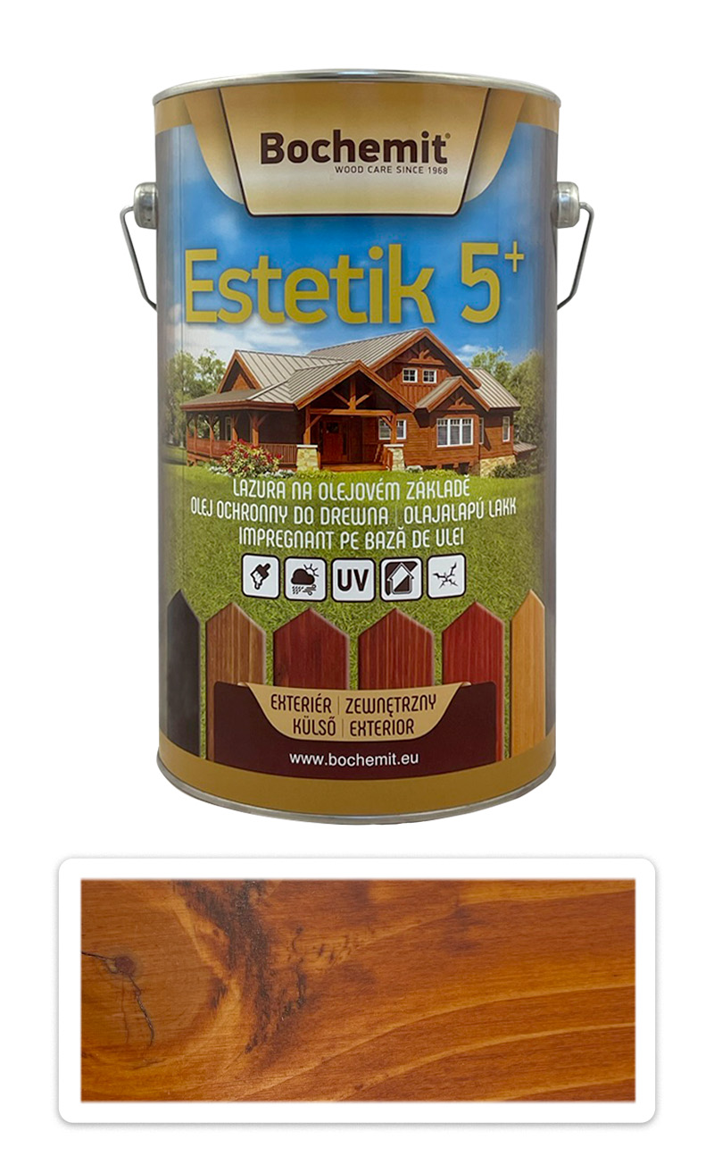 BOCHEMIT Estetik 5+ olejová lazura 5 l Mahagon