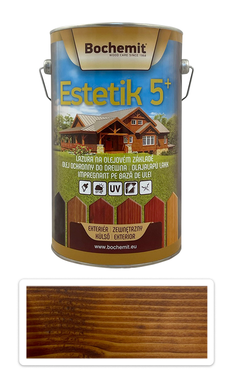 BOCHEMIT Estetik 5+ olejová lazura 5 l Teak