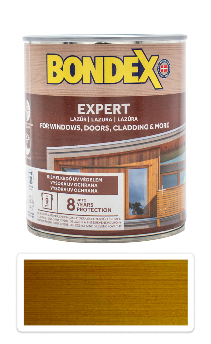 BONDEX Expert - silnovrstvá syntetická lazura na dřevo v exteriéru 0.75 l Dub